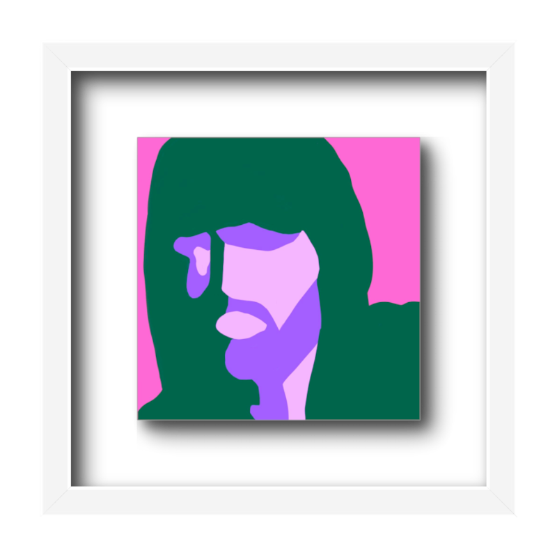 Hoodie In Green On Pink