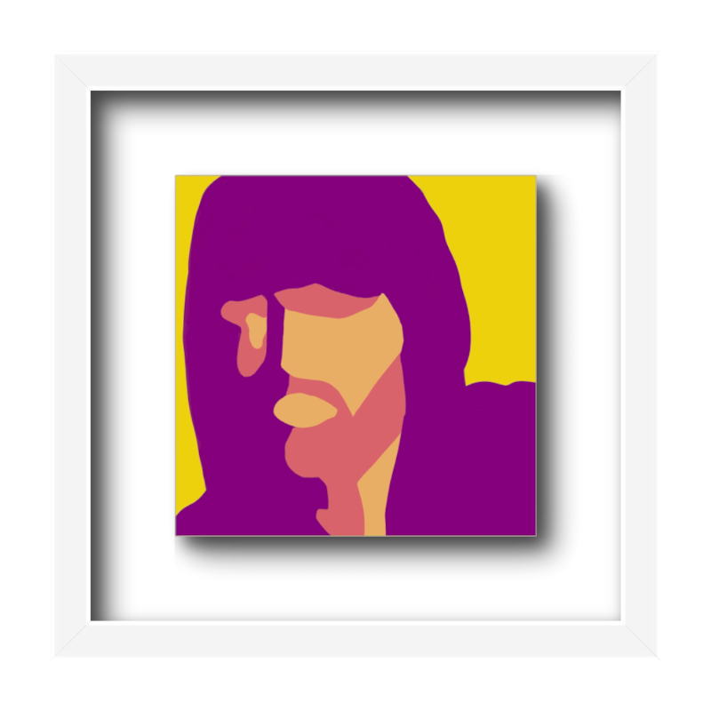 Hoodie In Magenta On Yellow