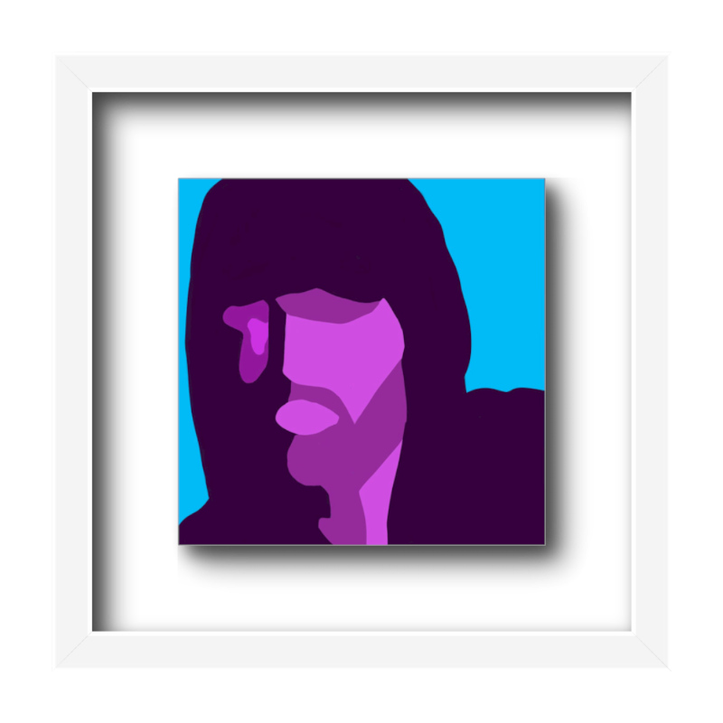 Hoodie In Purple On Blue