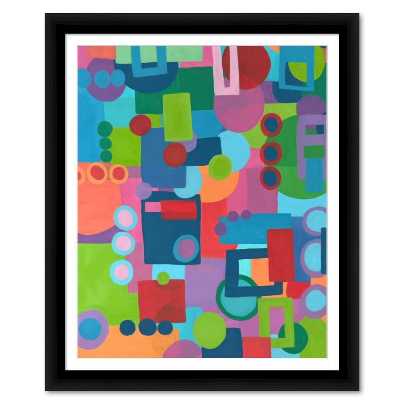 Rainbow In Modern Shapes