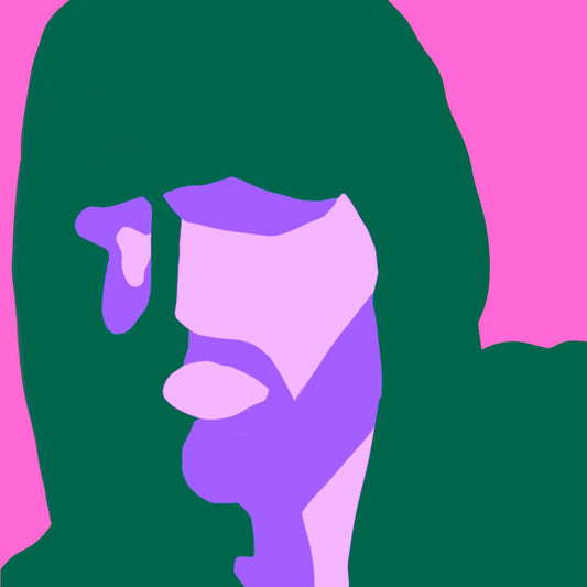 Hoodie In Green On Pink