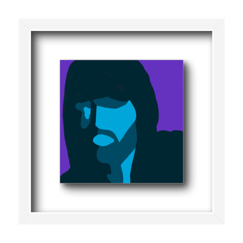 Hoodie In Navy On Purple