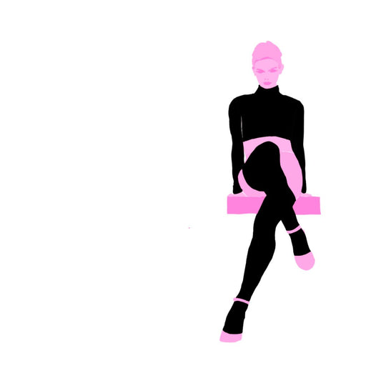 Legs and Shirt In Black On White