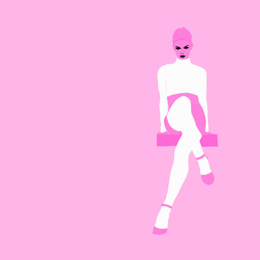 Legs In White On Pink
