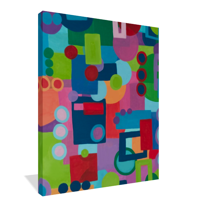 Rainbow In Modern Shapes