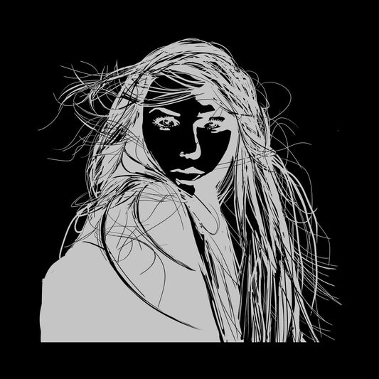 Wind In White On Black