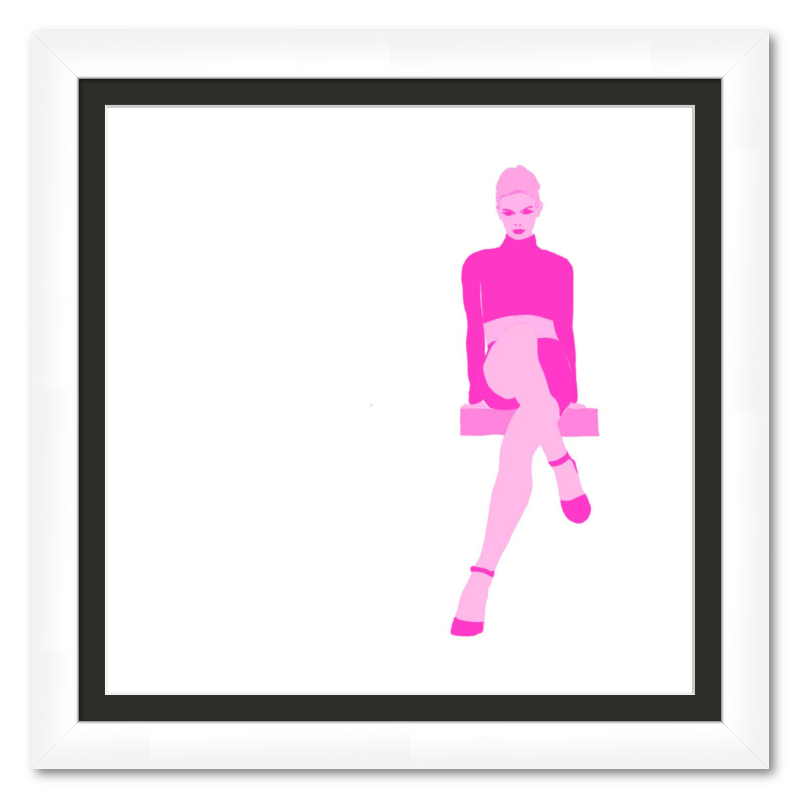 Legs In Pink On White
