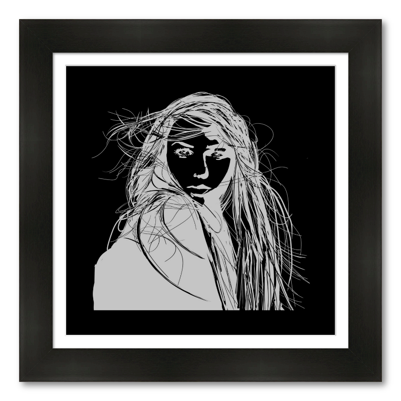 Wind In White On Black