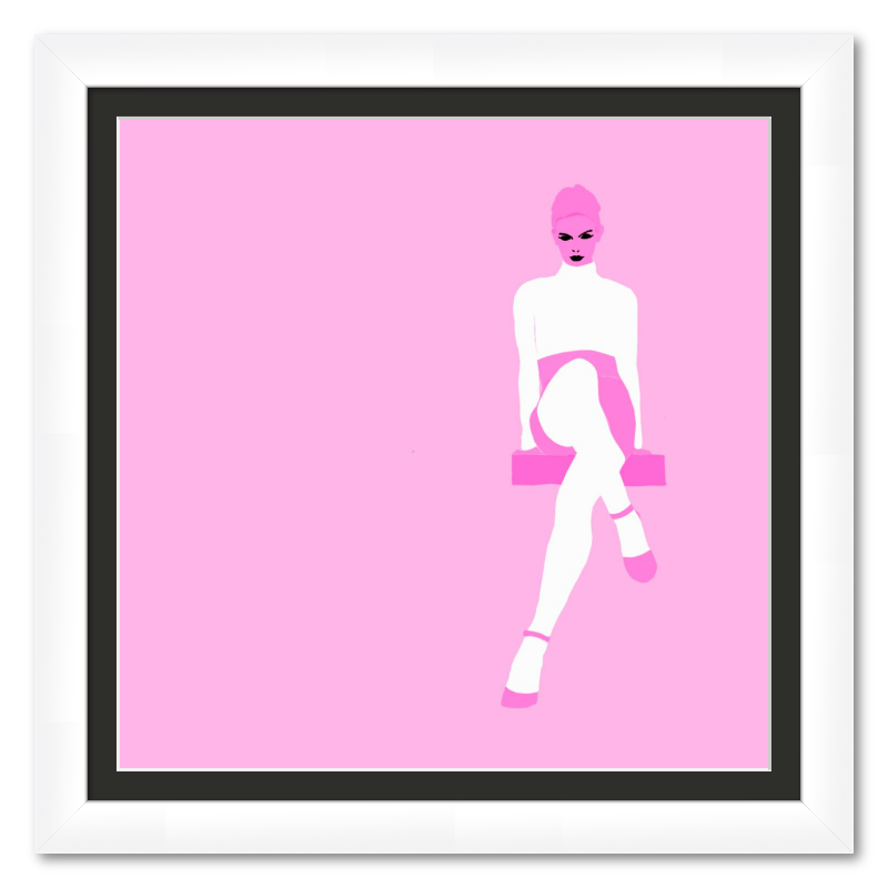 Legs In White On Pink